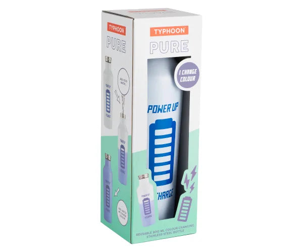 Bouteille Rechargeable Pure Colour Change 800ml | Restez hydraté(e) avec style.