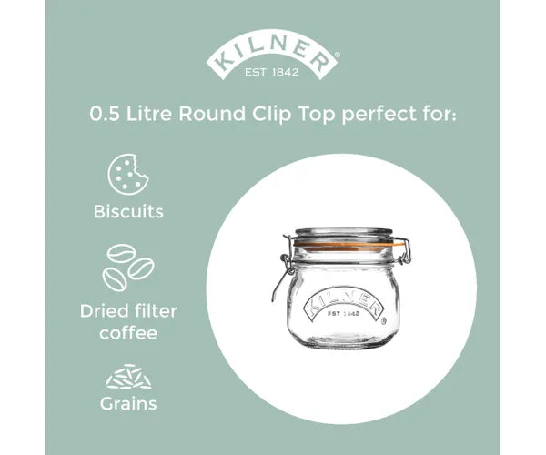 Bocal rond à étrier 0,5 litre