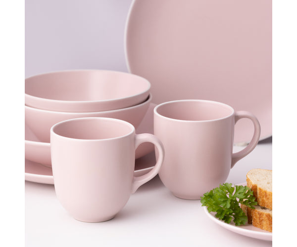 Rehaussez Votre Expérience Culinaire avec Notre Service de Table Classique Rose 12 pièces M/O.