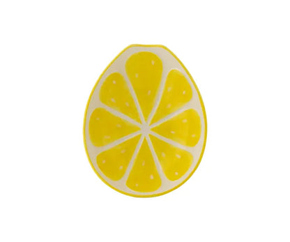 World Foods 22cm Lemon Oval Bowl - Handcrafted Ceramic Tableware.