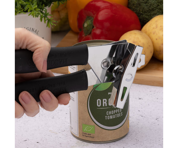 Effortless Access: Essentials Stainless Steel Can Opener.