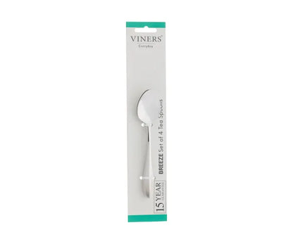 Lot de 4 cuillères à thé Everyday Breeze 18/0 | Couverts en acier inoxydable de qualité supérieure.
