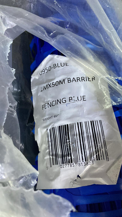 Premium 1M x 50M Blue Barrier Fencing High-Quality Safety Fences