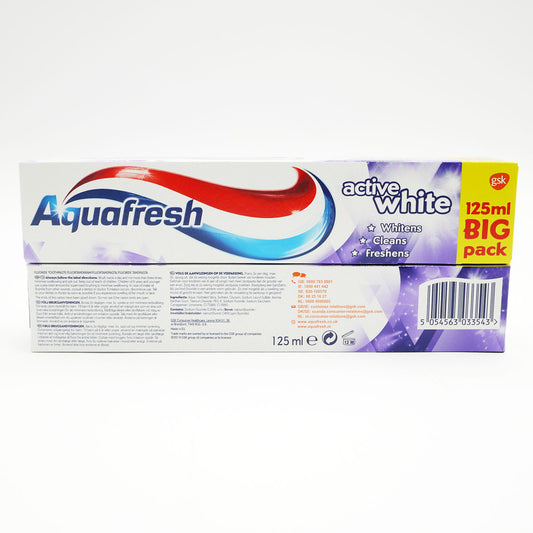 AQUAFRESH TOOTHPASTE ACTIVE WHITE 125ml