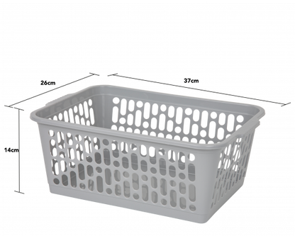 Single Large Handy Basket Cool Grey