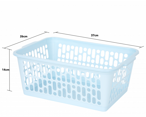Single Large Handy Basket Cool Blue