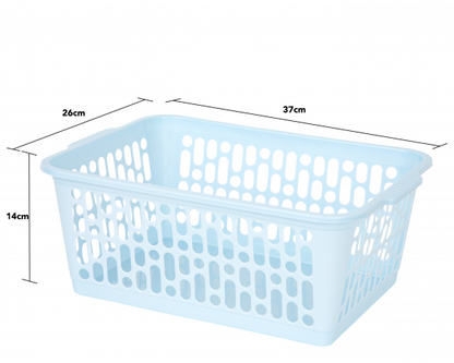 Single Large Handy Basket Cool Blue