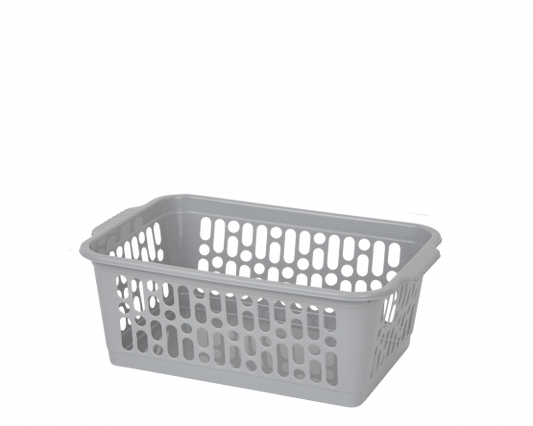 Panier pratique simple moyen gris frais