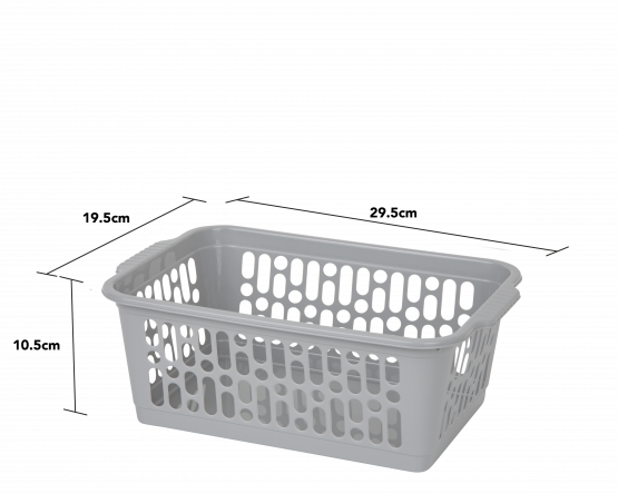 Single Medium Handy Basket Cool Grey