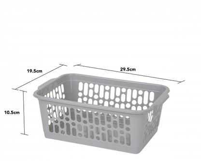 Single Medium Handy Basket Cool Grey