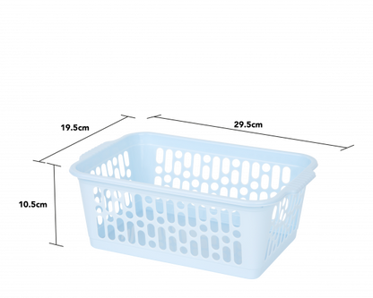 Single Medium Handy Basket Cool Blue