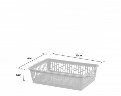 Single Small Handy Basket Cool Grey