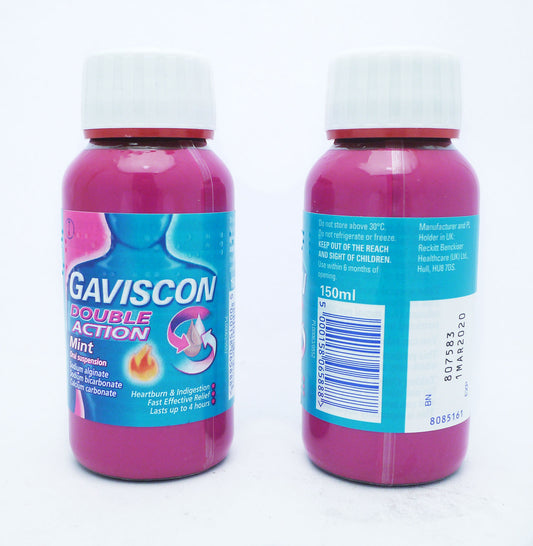 GAVISCON DOUBLE ACTION LIQUID MINT 150ML