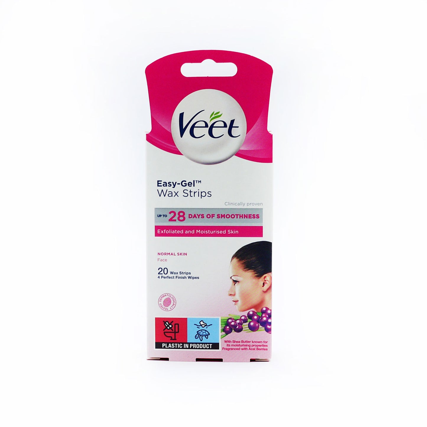 VEET COLD WAX FACE STRIPS NORMAL(C) 20'S