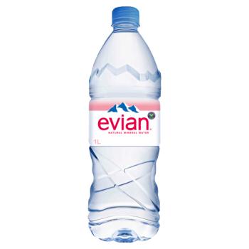 Eau Minérale Naturelle Plate Evian 1L