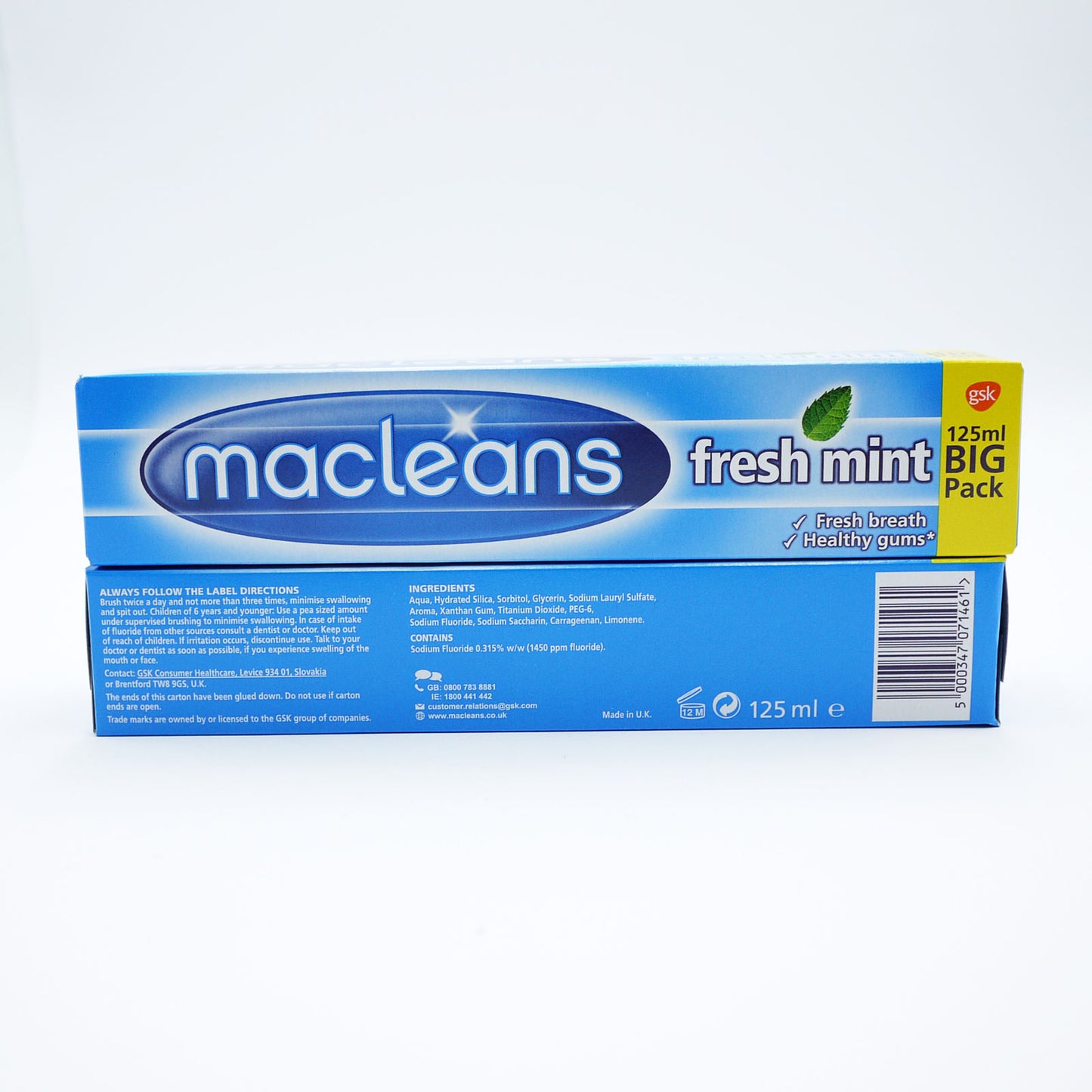 MACLEANS TOOTHPASTE FRESHMINT 125ml