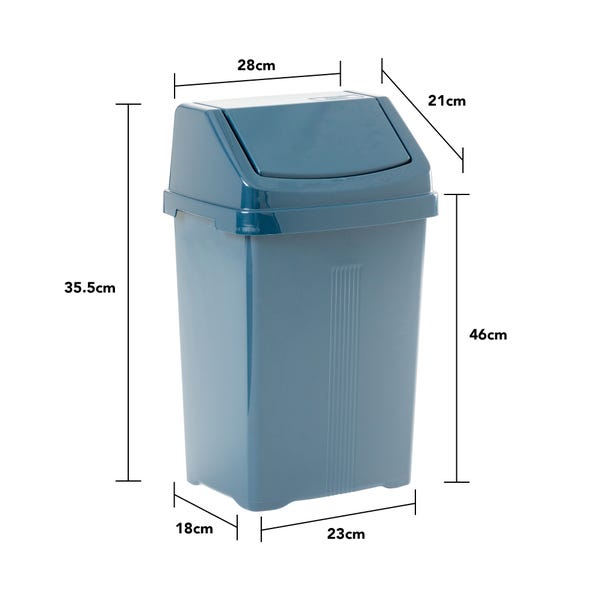 15ltr Swing Bin Navy