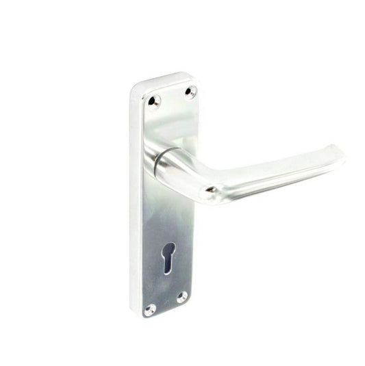 Aluminium Lock Set, Bright Finish 150mm (6")