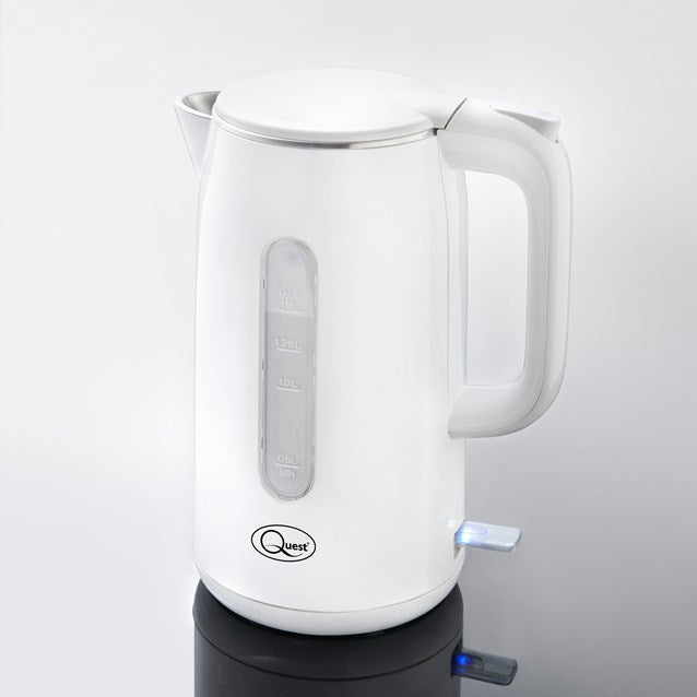 1.5L Fast Boil Stainless Steel Kettle -White 3000W