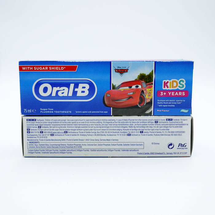 ORAL B TOOTHPASTE CARS/FROZEN 3+YRS 75ml