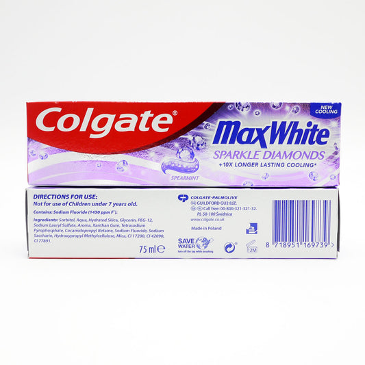 COLGATE DENTIFRICE MAX WHITE SHINE GEL 75ml