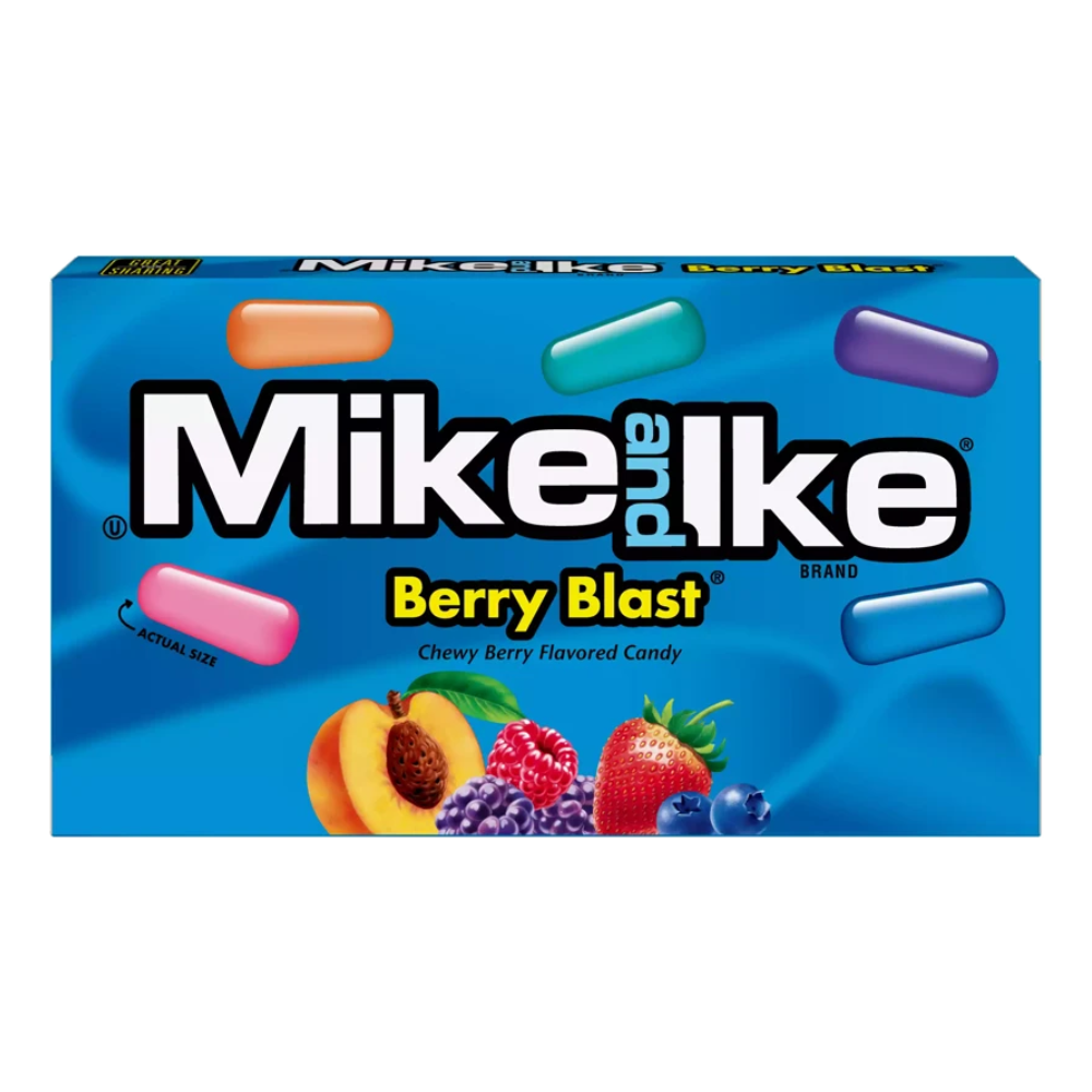 Mike & Ike Baies Mélangées Boîte de Cinéma 120g