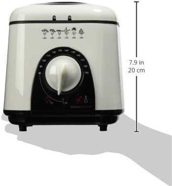 Friteuse Compacte KitchenPerfected 1,0 L - Crème