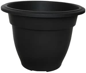 55cm Round Bell Planter - Black