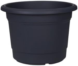 50CM MILANO PLANTER ROUND GUN GREY