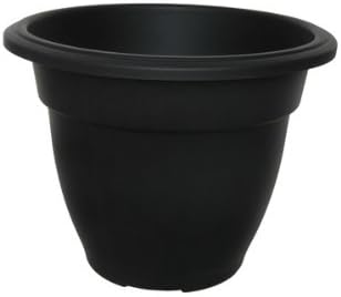 45cm Round Bell Planter Black