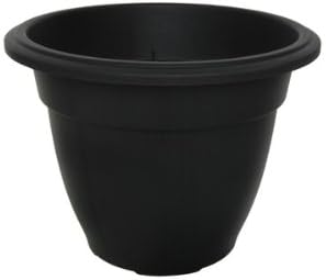 38cm Round Bell Planter - Black