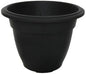 38cm Round Bell Planter - Black