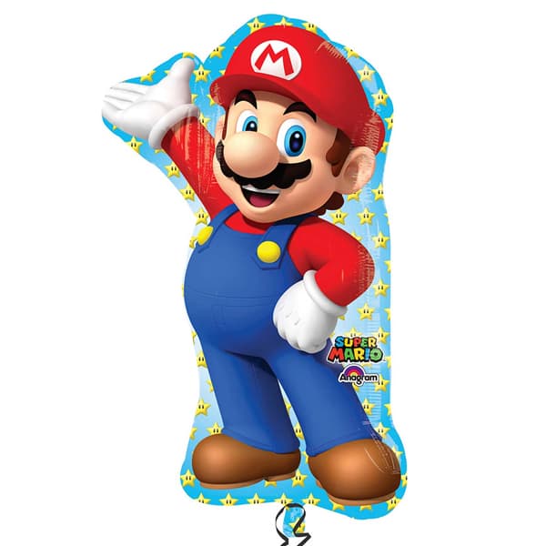 Super Mario Supershape Balloon 22x33"