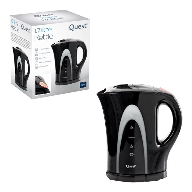 Quest 1.7L Jug Kettle 2200w - Black