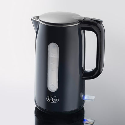 1.5L Fast Boil Stainless Steel Kettle -Black 3000W