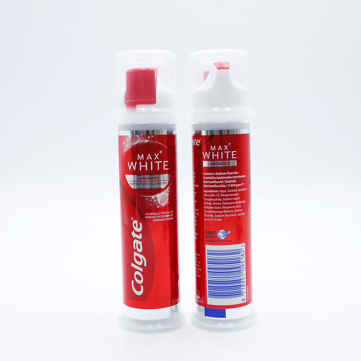 COLGATE TOOTHPASTE MAX WHITE LUMINOUS PUMP 100ml