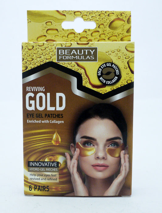 BEAUTY FORMULAS GOLD EYE GEL PATCHES 6'S