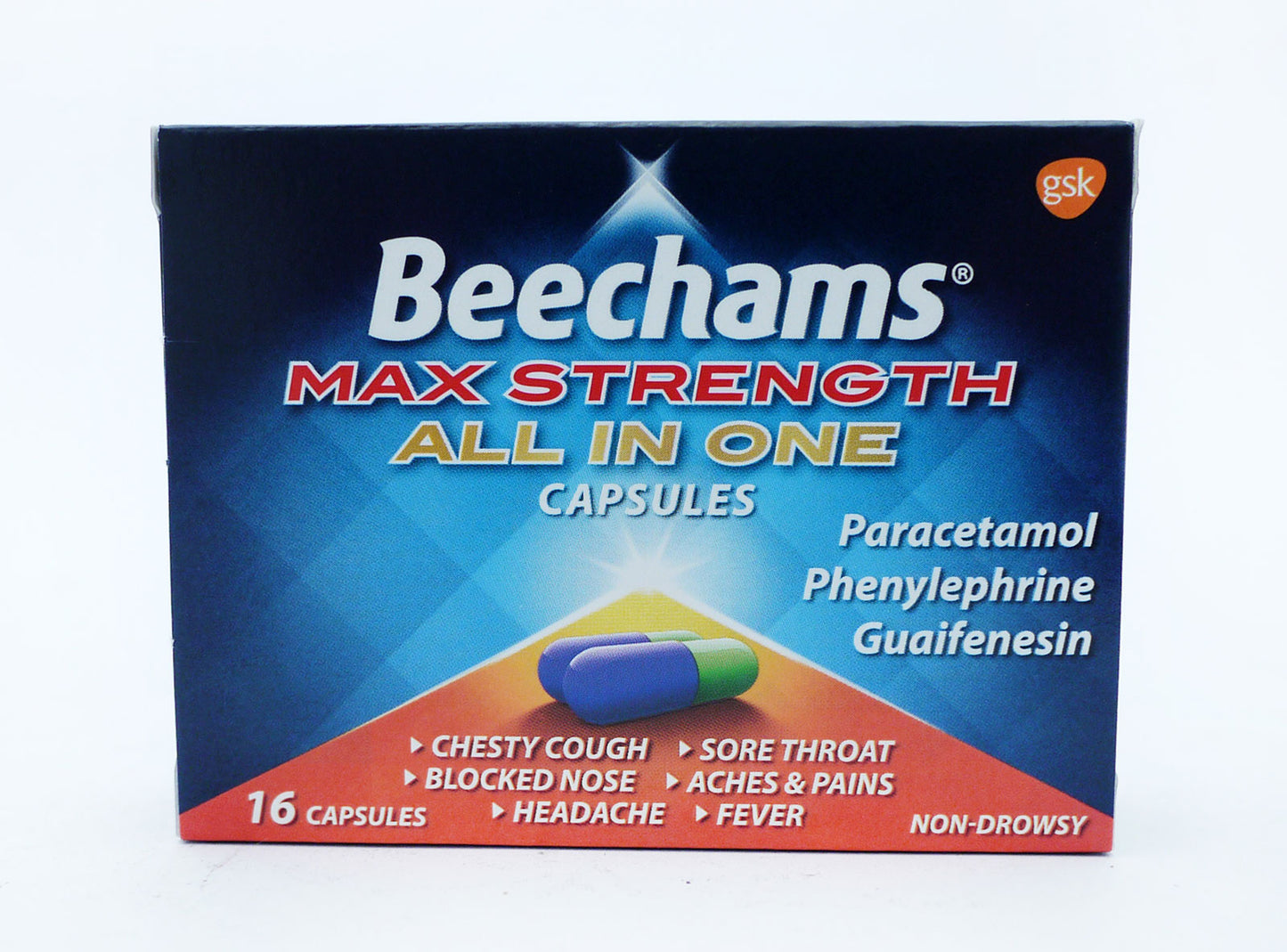 BEECHAMS MAX CAPSULES TOUT EN UN boîte de 16