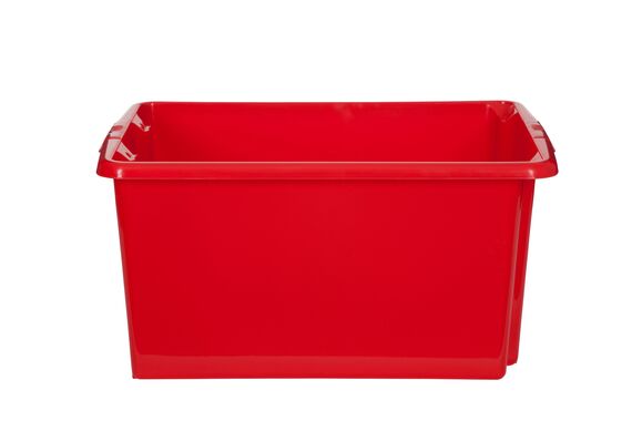 MEDIUM STORAGE BOX  RED WITH LID