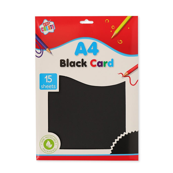 A4 Black Card 15 Sheets