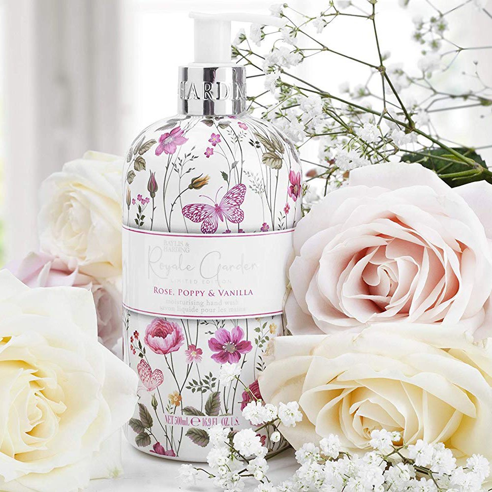 SAVON LIQUIDE POUR LES MAINS ROYALE GARDEN COQUELICOT ET VANILLE