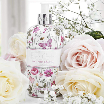 SAVON LIQUIDE POUR LES MAINS ROYALE GARDEN COQUELICOT ET VANILLE