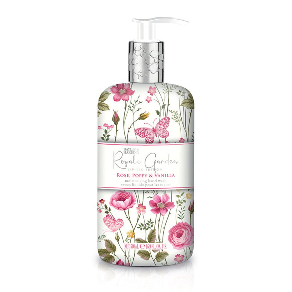 SAVON LIQUIDE POUR LES MAINS ROYALE GARDEN COQUELICOT ET VANILLE