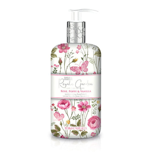 SAVON LIQUIDE POUR LES MAINS ROYALE GARDEN COQUELICOT ET VANILLE