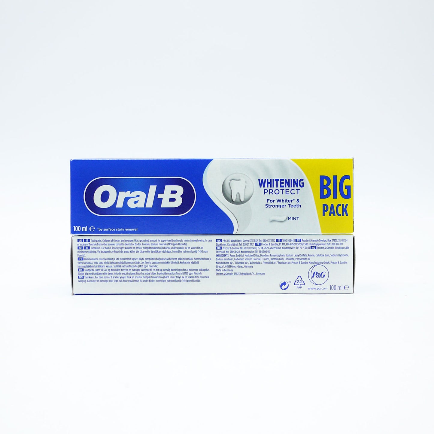 ORAL B TOOTHPASTE WHITENING PROTECT 100ml