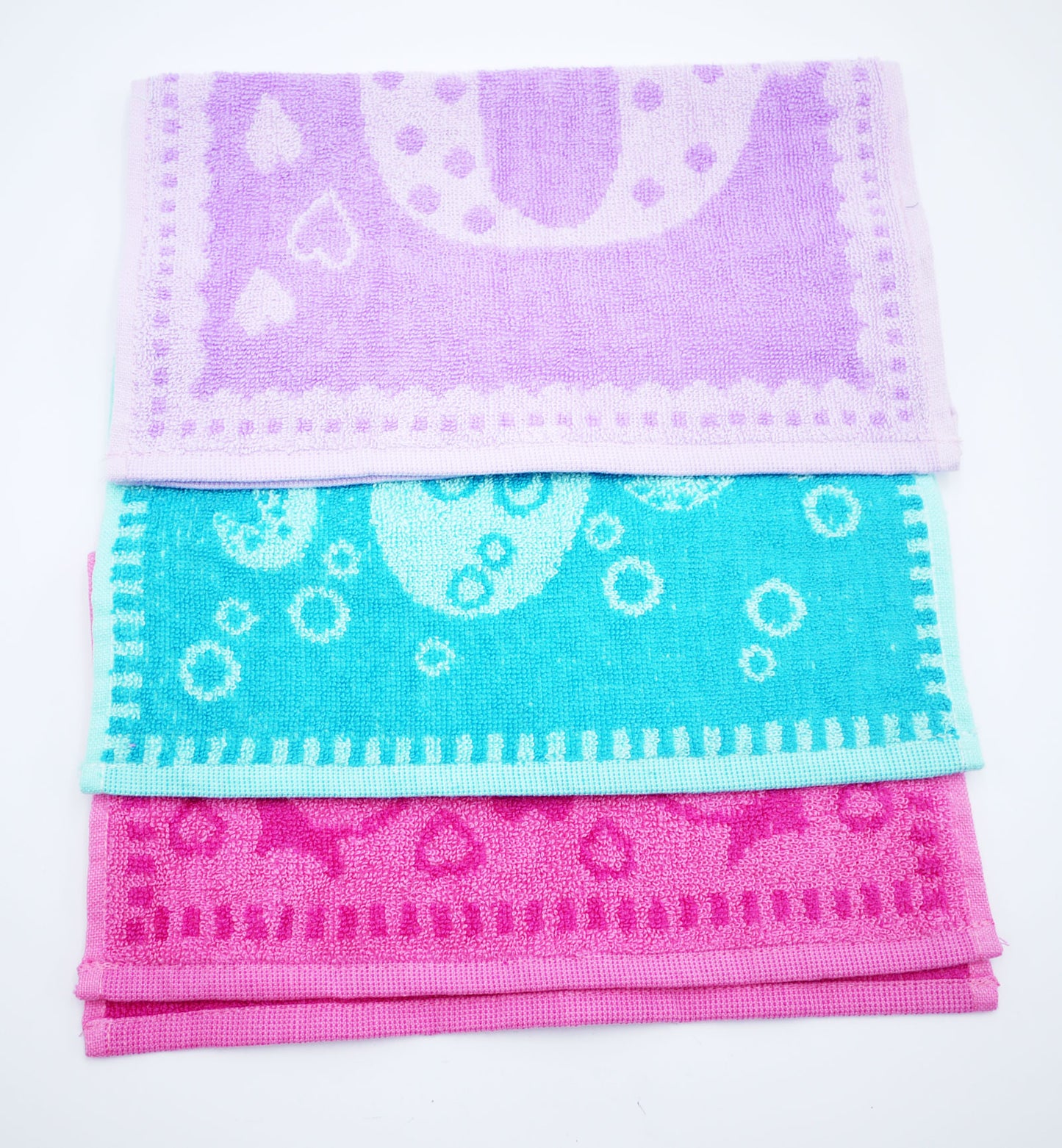 GANTS DE TOILETTE JACQUARD ENFANTS 30X30CM (R)