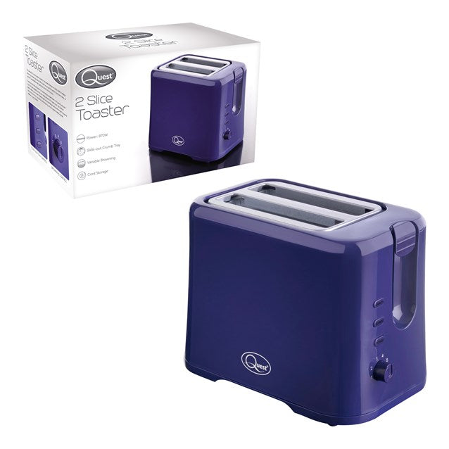 2-Slice Toaster - Navy Blue