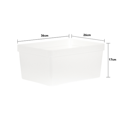 Studio Stack 2.01 Box & Lid 36 x 26 x 17cm (Deep A4) Clear