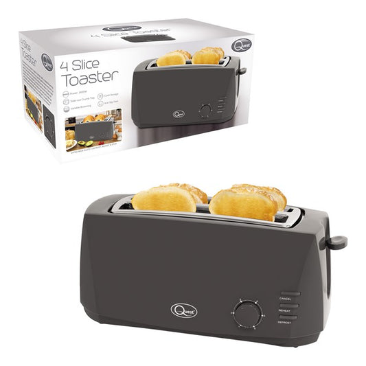 4 Slice Cool Touch Toaster - Grey