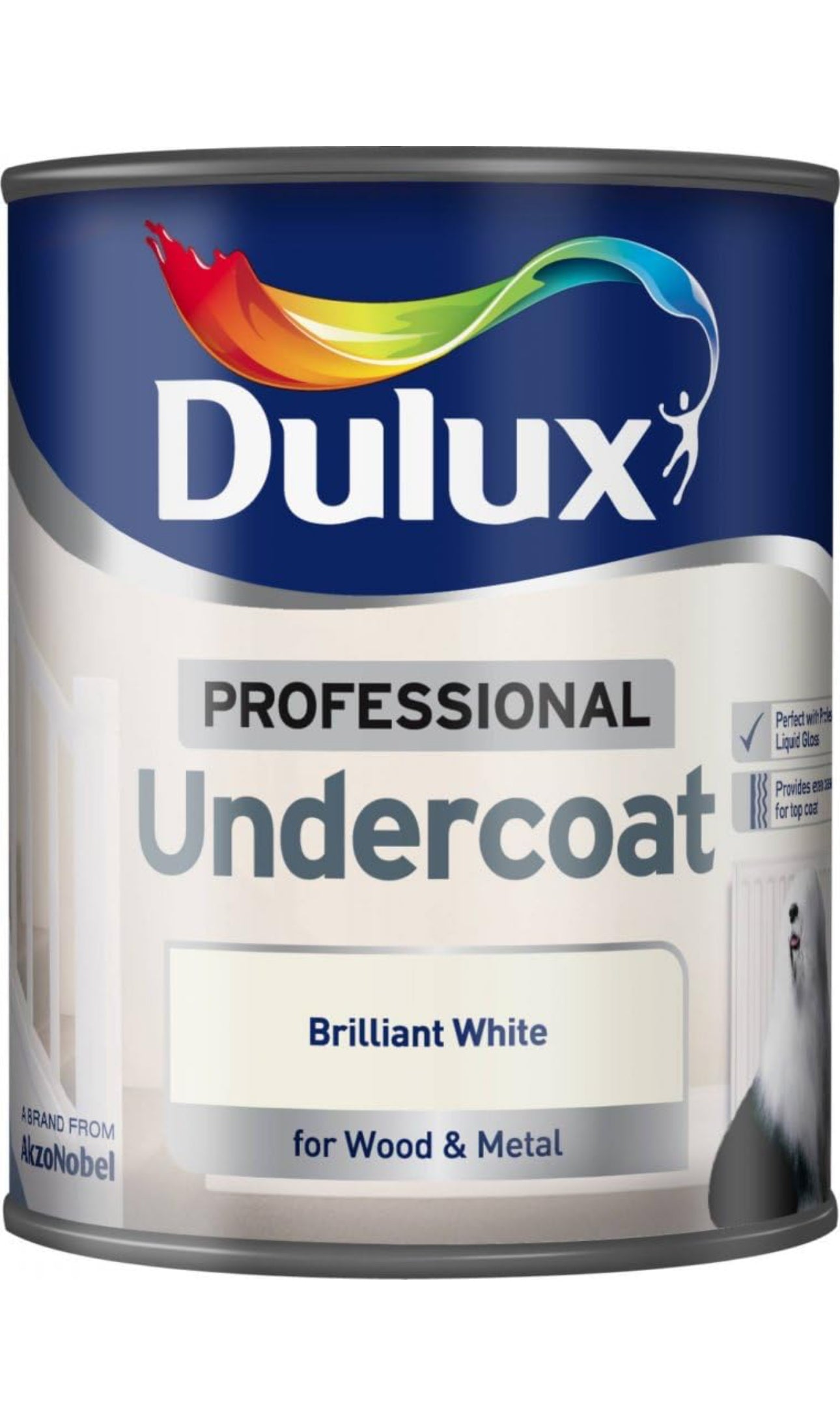 Dulux Professional Undercoat 750ml Brilliant White